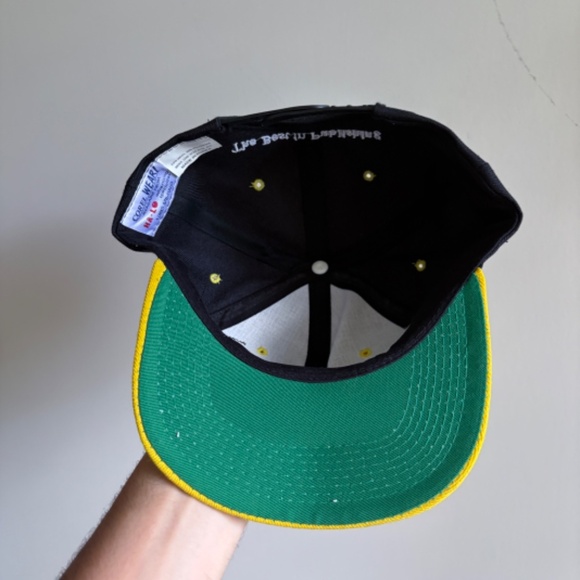 RARE COREL VENTURA Software Hat 1990's techwear vintage yellow black snapback - Picture 6 of 8